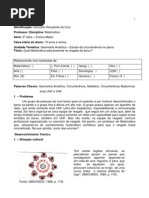 Geometria Analítica – Estudo da circunferência no plano