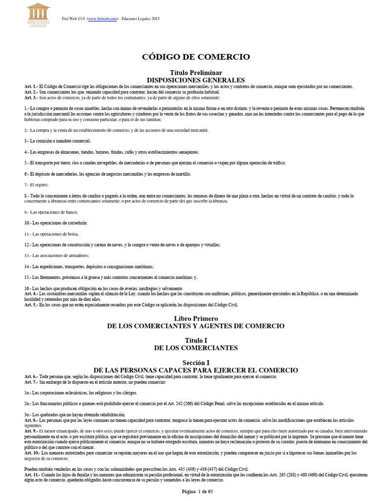 Este Es 08 Código De Comercio Leyes Conexas Descargar Gratis Pdf