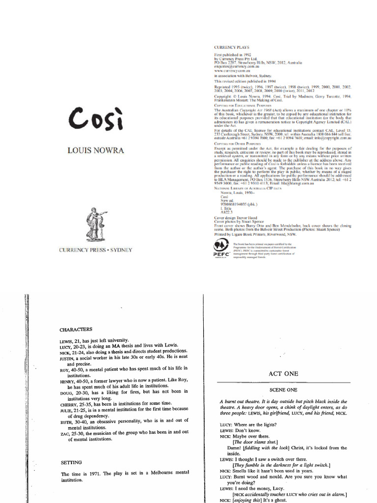 Official cosi script pdf