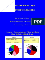 Transition Energetique & Sortie Nucleaire par B.Laponche