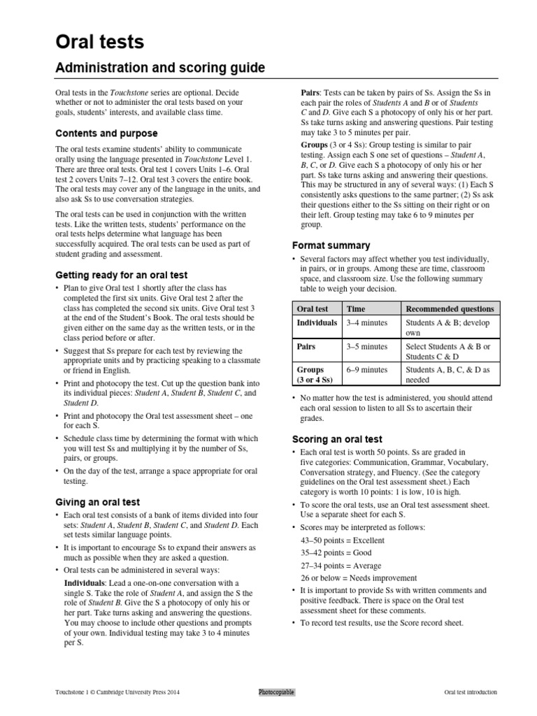 Scoring Guide OT | PDF | Cognition | Learning
