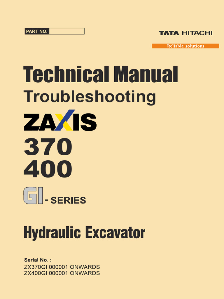 Workshop Manual for ZX370/400 Series | PDF | Personal Protective
