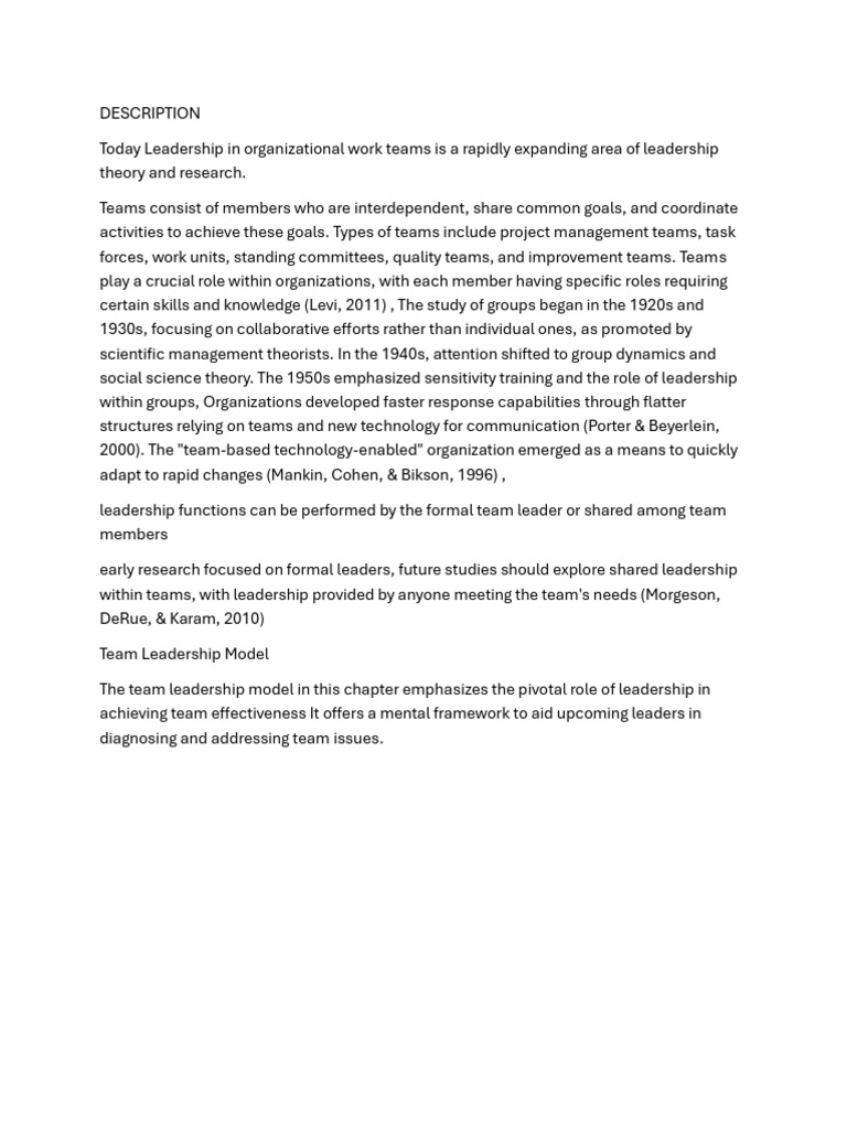 Mohamed Sherif Team Leader Ship | PDF | Leadership | Social Psychology