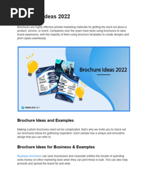 Brochure Ideas PDF