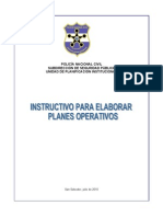 Instructivo Elaboracion Planes Operativos 15julio2010.