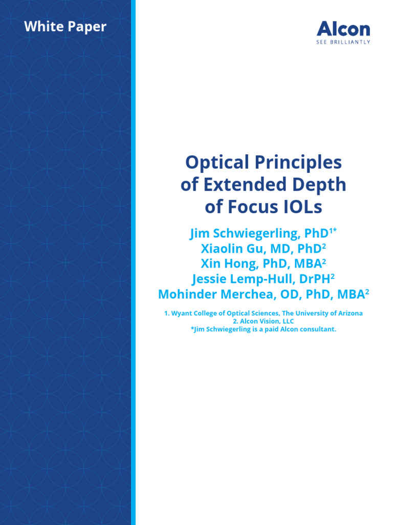 Optical Principles of EDOF US CAT 2000006 | PDF | Eye | Aperture