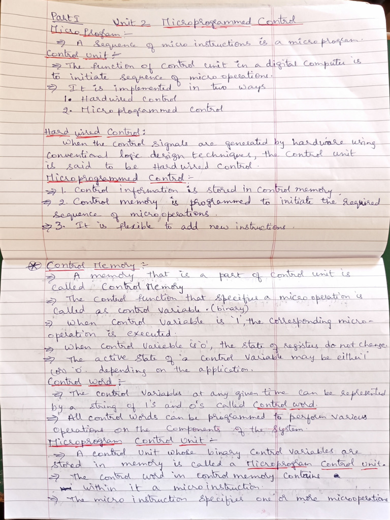 Coa Unit 2 Notes | PDF
