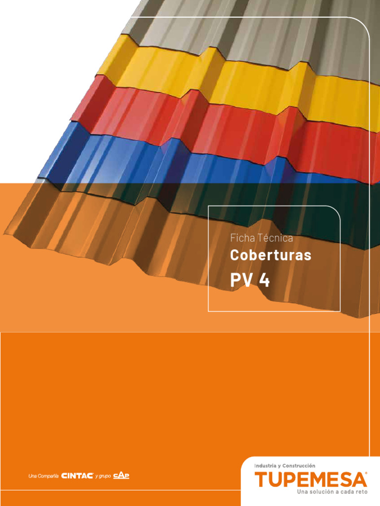 Ficha Técnica Panel PV-4 TUPEMESA | PDF