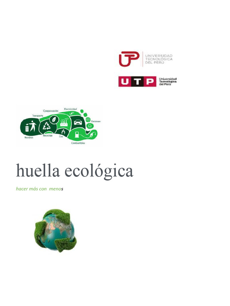 Huella Ecológica Seman 13 | PDF | Residuos | Contaminación