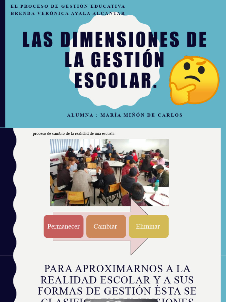 Las Dimensiones de La Gestión Escolar | PDF | Pedagogía | Escuelas