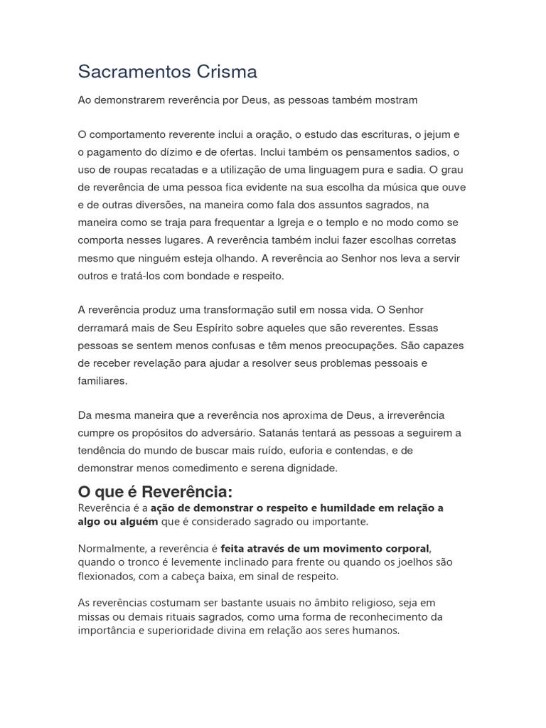 Sacramentos Crisma PDF Latim Deus