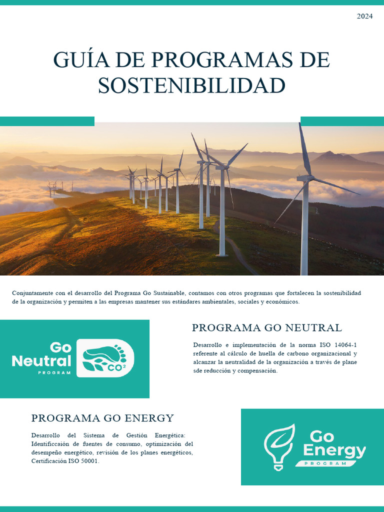 Guía de Programas de Sostenibilidad | PDF | Sustentabilidad | Gestión ...