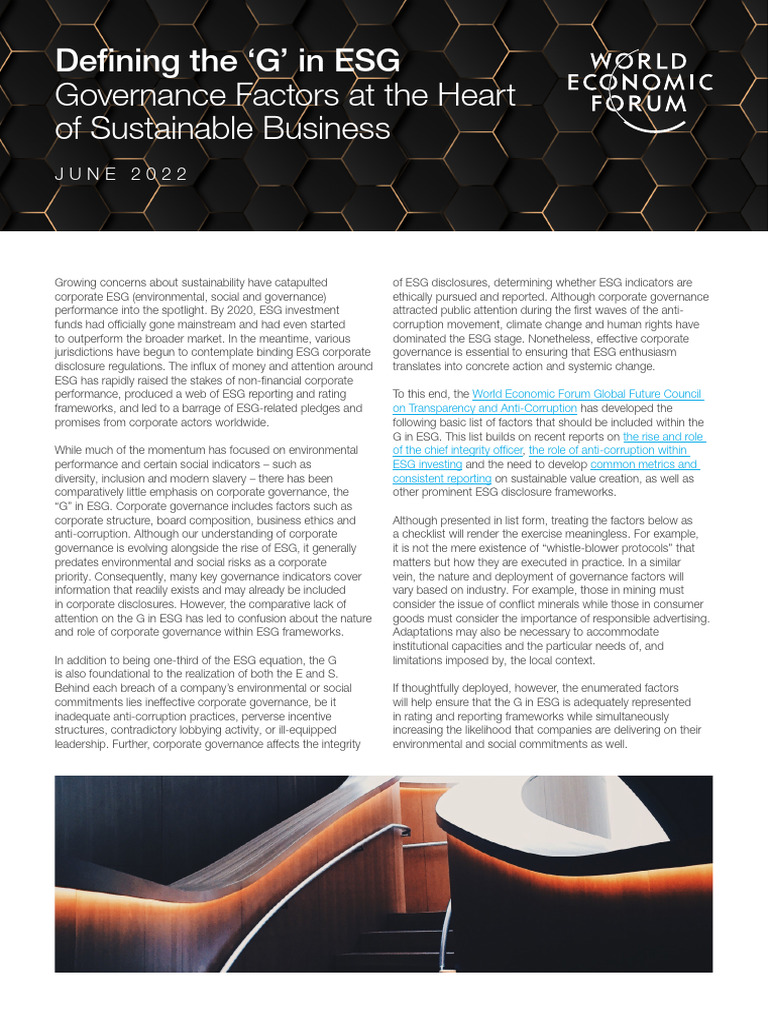 Unpacking The ‘G’ In Esg: What Is The Secret To Good Governance? – DQVT