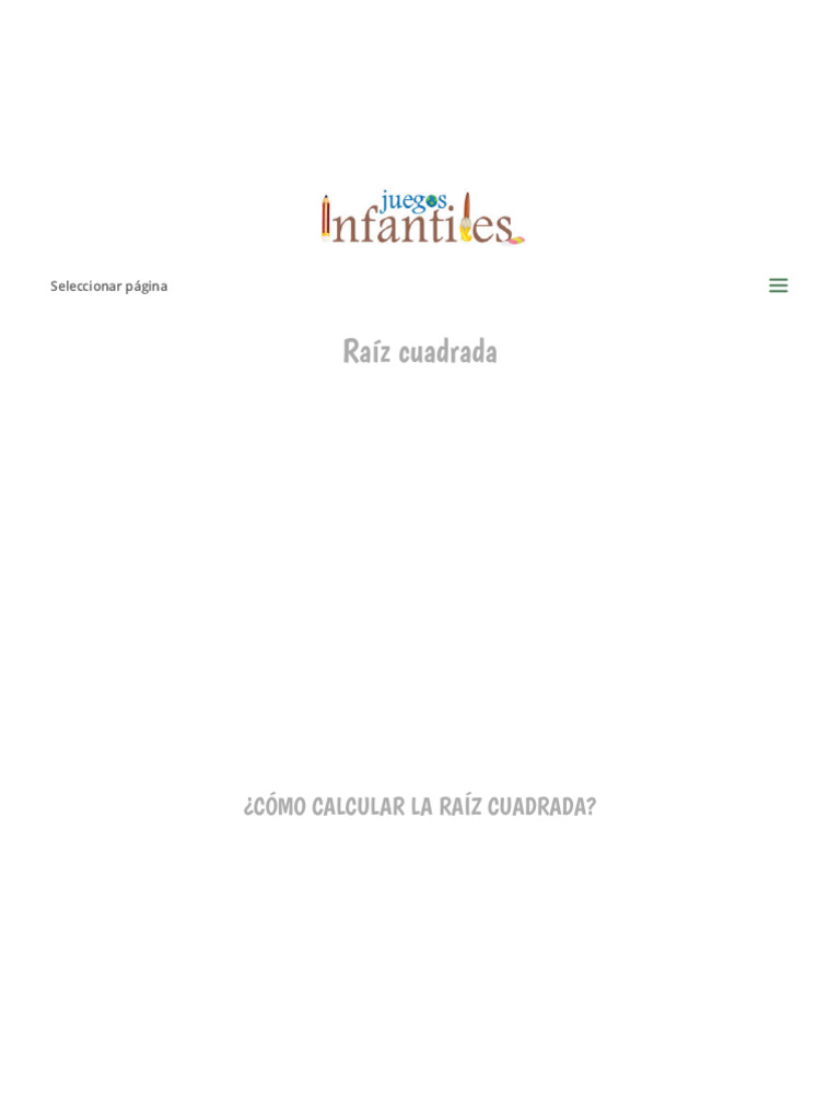 Cómo Hacer Una Raíz Cuadrada Ejemplos Y Ejercicios Pdf Raíz