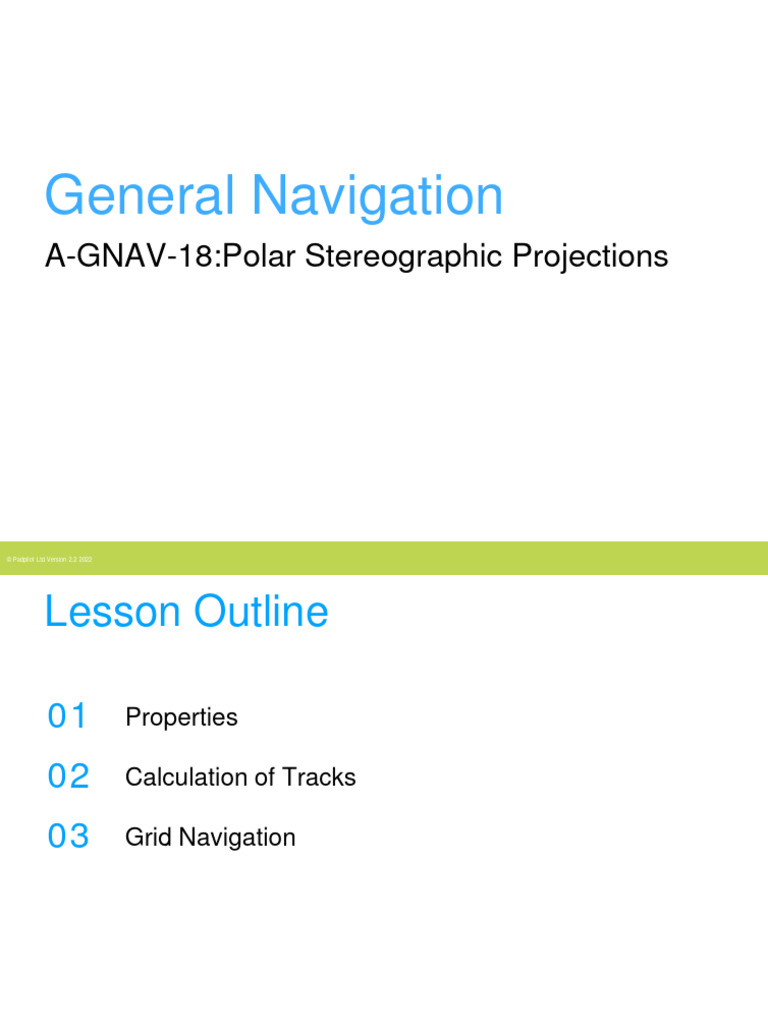 Polar Stereographic Navigation Guide | PDF | Euclidean Geometry | Geodesy