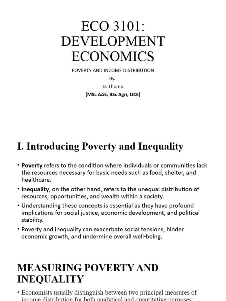 Poverty and Inequality | PDF | Income Distribution | Gini Coefficient