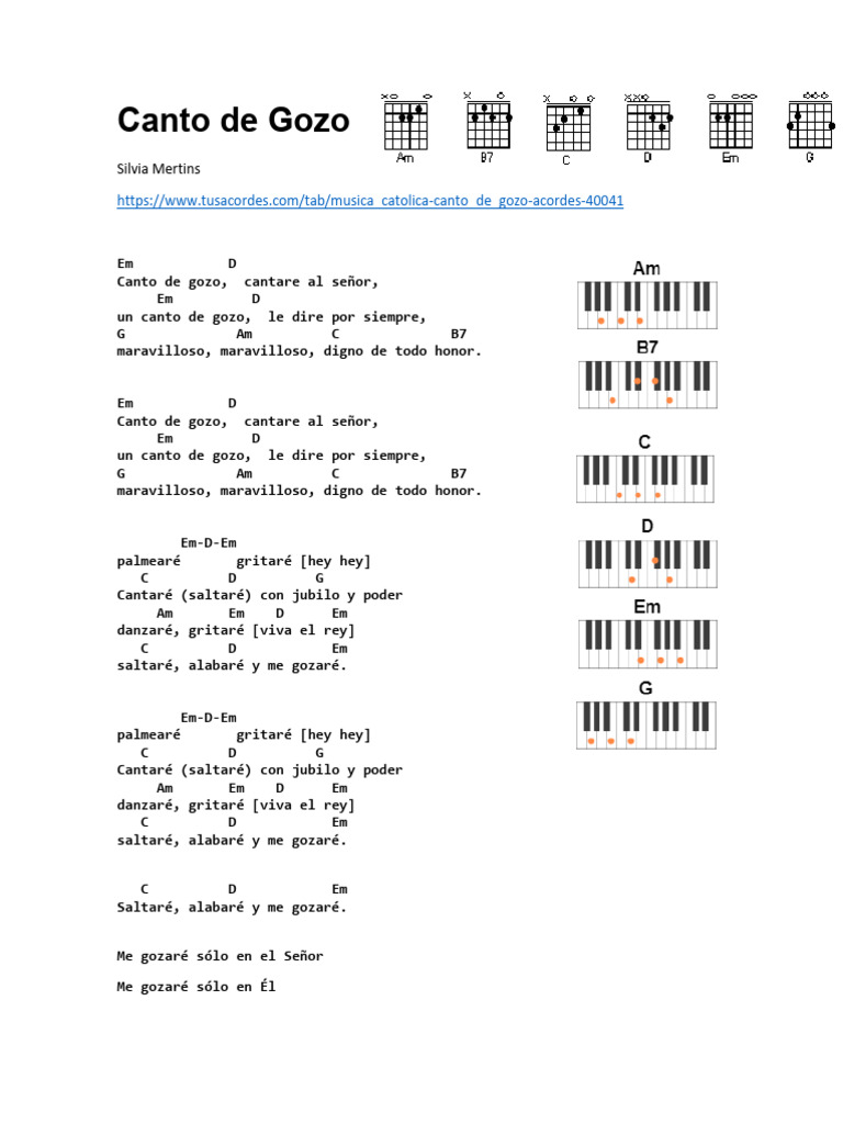 Canto De Gozo Pdf