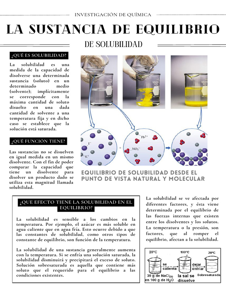 Solubilidad Química | PDF | Solubilidad | Solvente