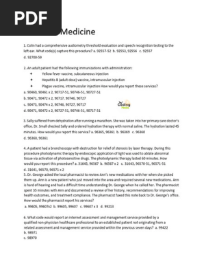 Pediatric Immunization and Coding Guide | PDF | Neurology