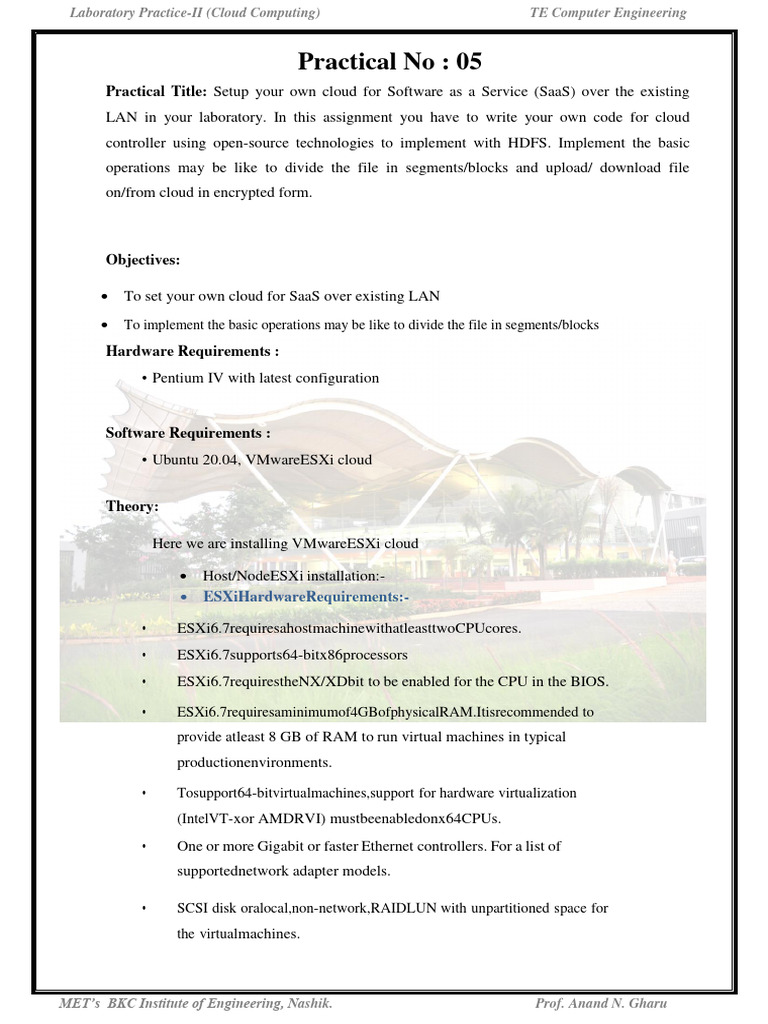 Final Practical No 05 2022 | PDF | Cloud Computing | Software As A Service