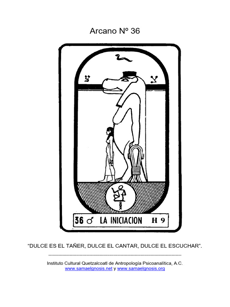 Iniciación y Arcano 36 del Tarot Egipcio | PDF | Arcanos Mayores | Isis