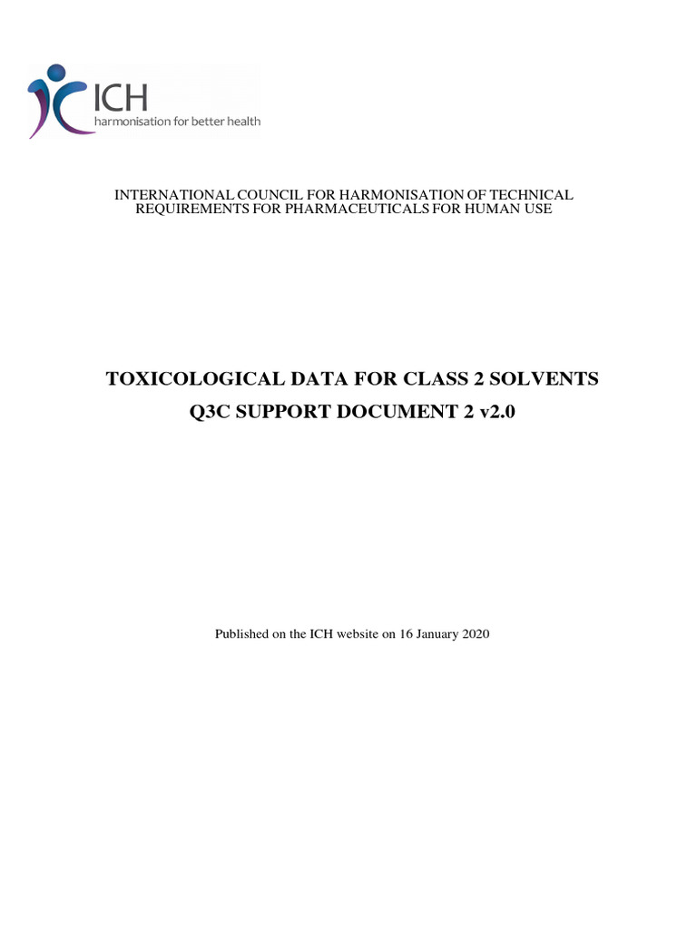 Ich q3c support document 2 v2 0 2020 0114 pdf toxicity biology