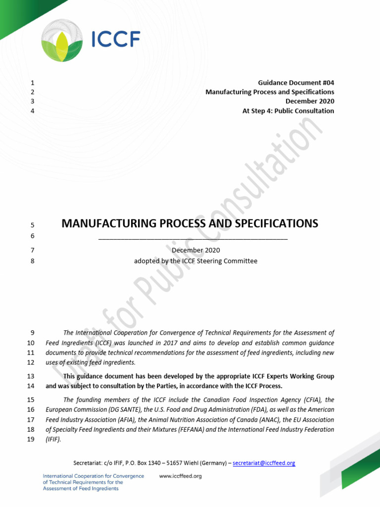 ICCF - GD - 04 Manufacturing Specifications Step4 | PDF | Specification ...