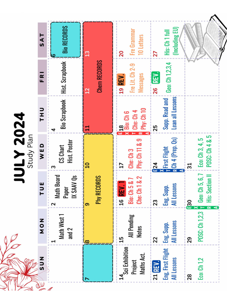Final Study Plan | PDF