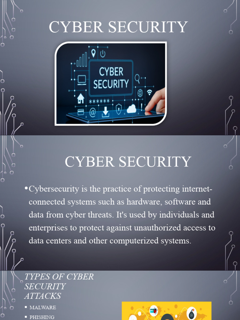 Types of Cybersecurity Attacks Explained | PDF