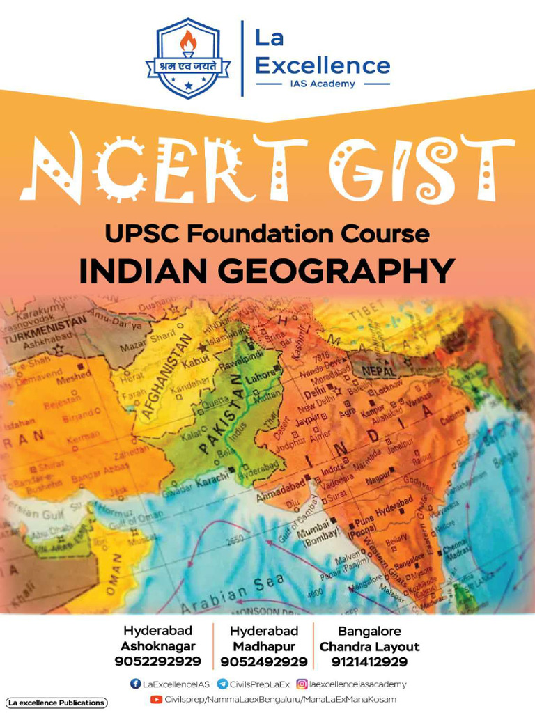 3. La Ex Indian Geography NCERT GIST Download Free PDF Earth