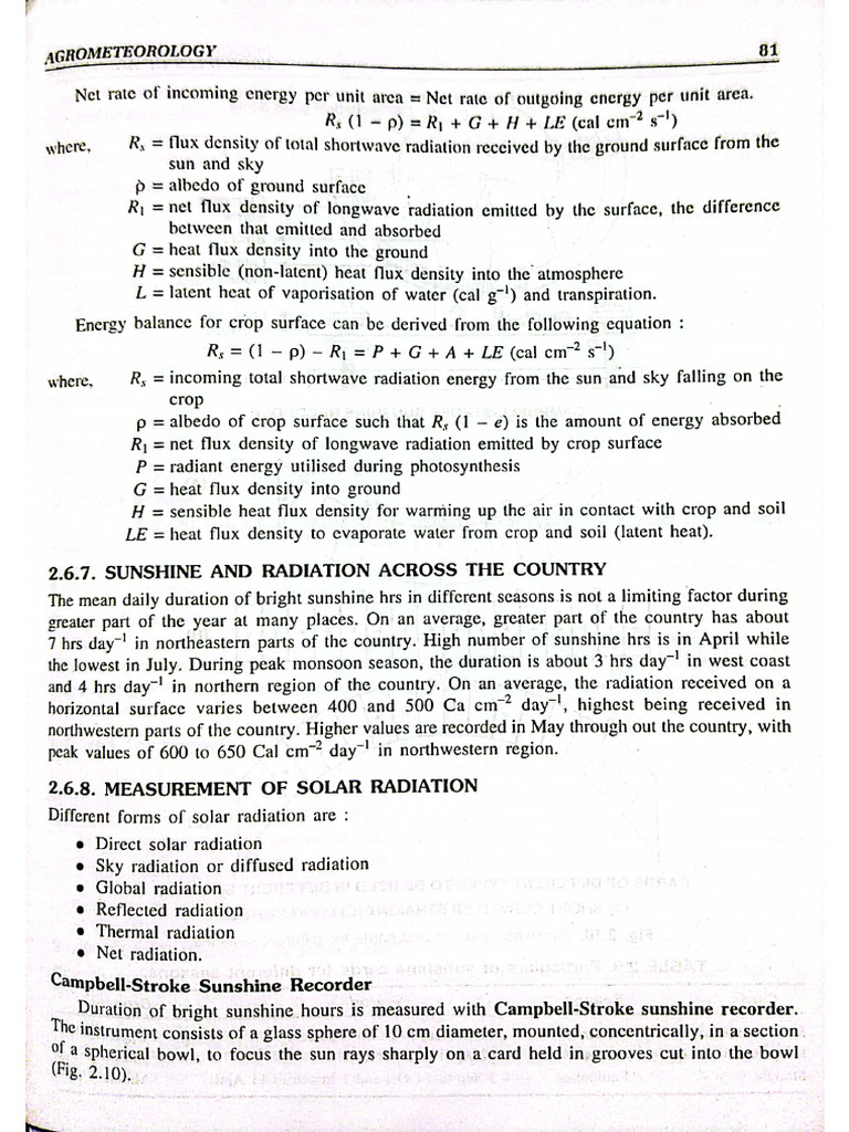 Measurement Of Solar Radiation Pdf