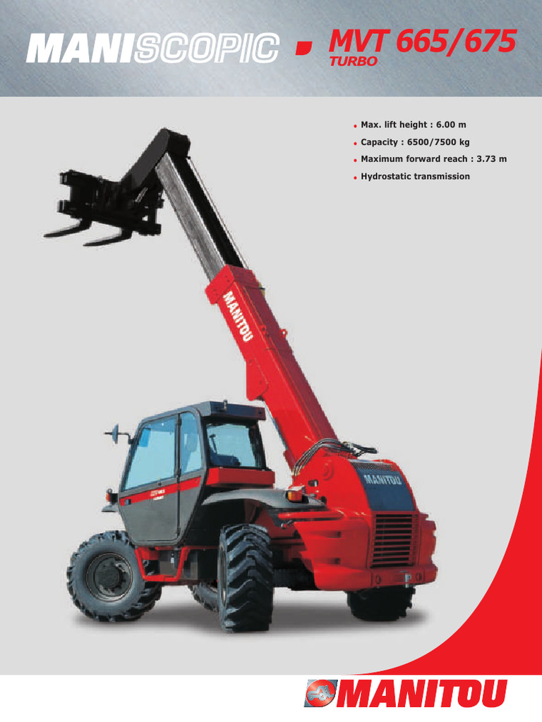 Manitou VT 665 | PDF | Automotive Industry | Mechanical Engineering