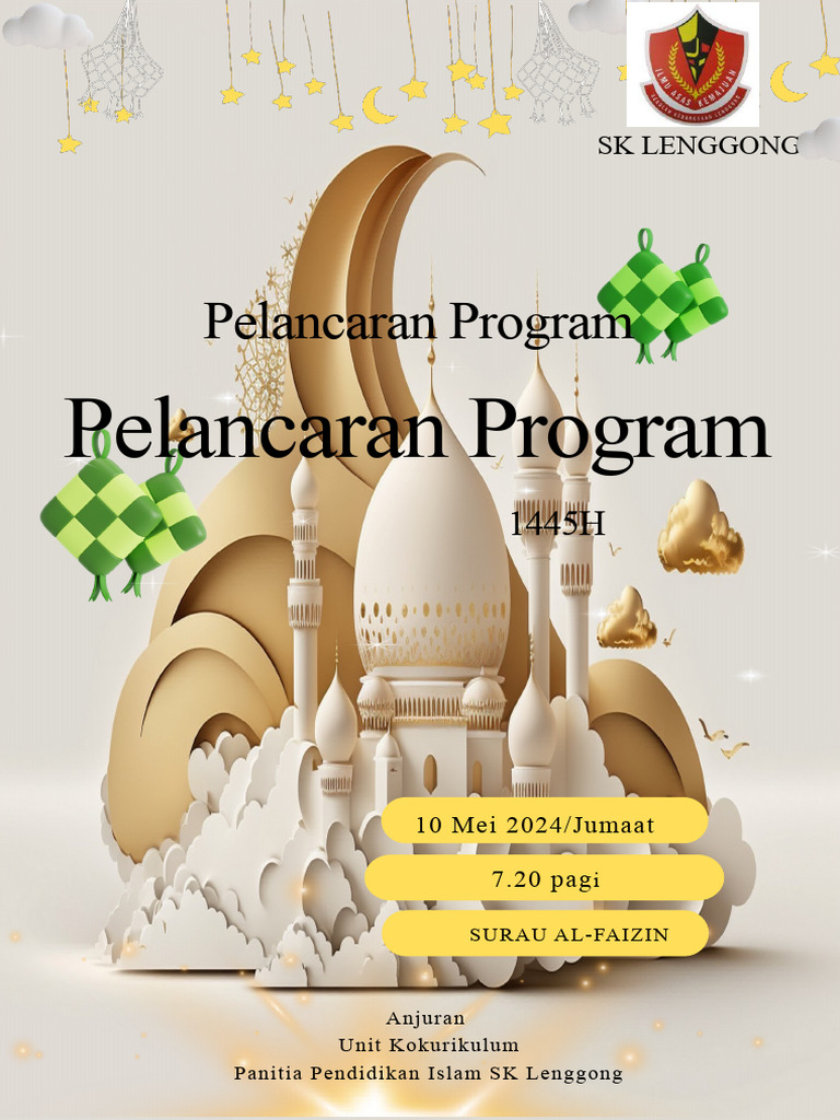 Buku Program Hari Raya Aidilfitri SK Lenggong 2024 | PDF