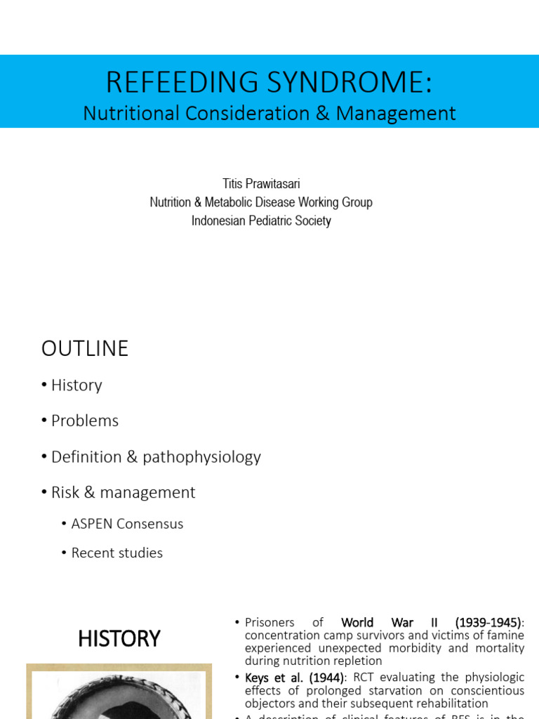 Refeeding Syndrome: Management Insights | PDF | Malnutrition | Clinical ...