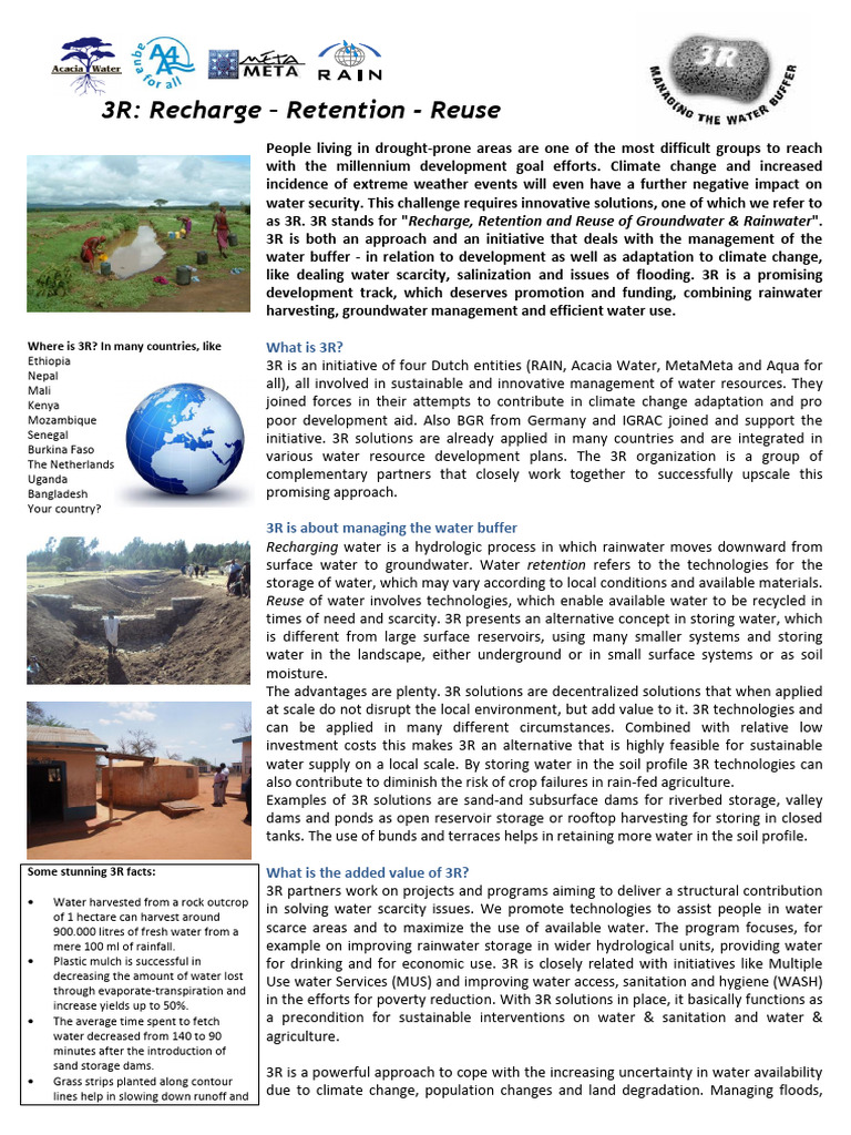 3R Initiative: Sustainable Water Management | PDF | Water | Water Resources