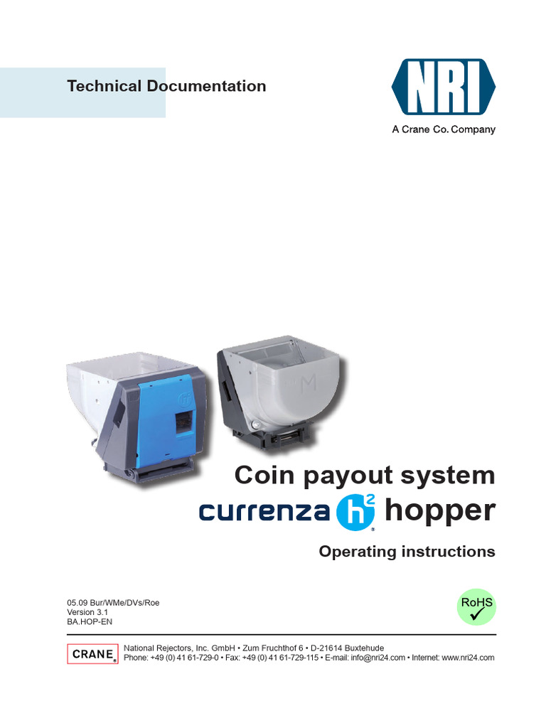 Azkoyen Hopper T3 Operating Manual | PDF | Electrostatic Discharge ...