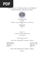 B.Tech Project Report Guidelines | PDF | Paragraph | Thesis