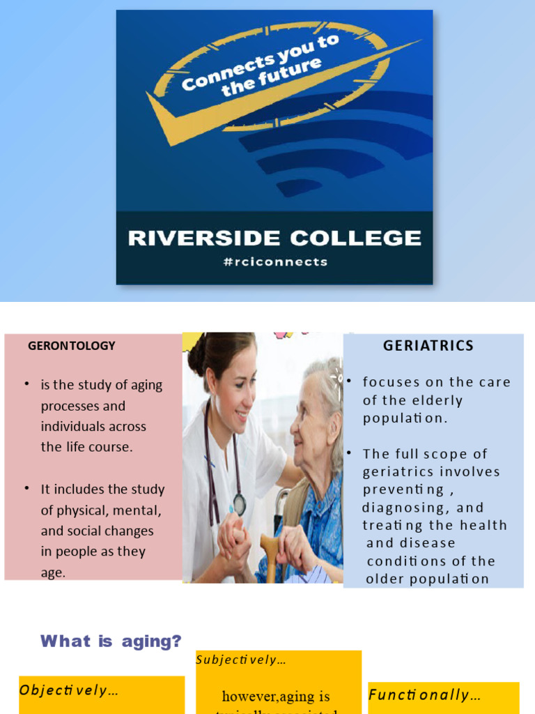 Gerontology and Aging Concepts Overview | PDF | Ageing | Endocrine System