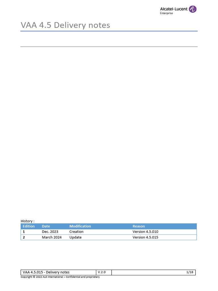 VAA 4.5.015 - Delivery Notes | PDF | Transport Layer Security | Public ...