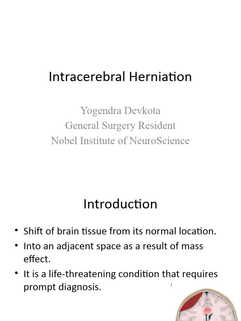 Types and Symptoms of Brain Herniation | PDF | Brain | Anatomy
