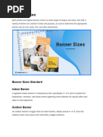 Roll Up Banner Sizes | PDF | Imaging | Computer Graphics