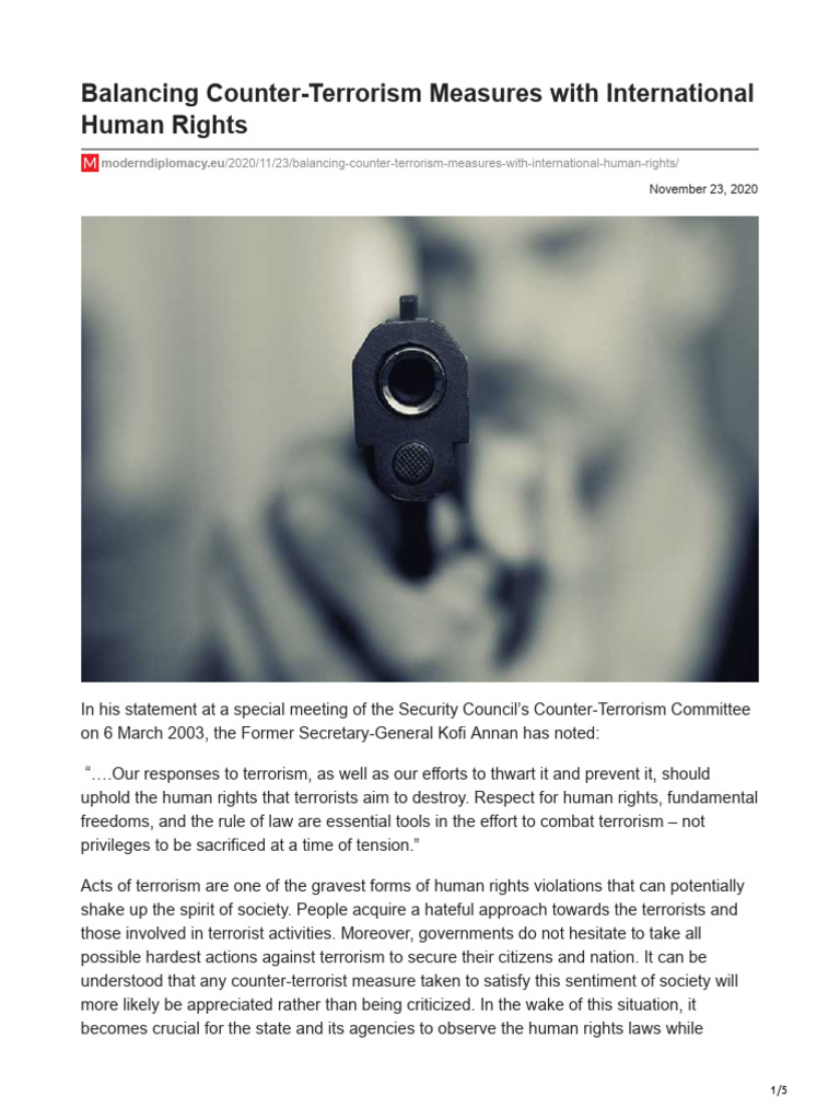 Moderndiplomacy - Eu-Balancing Counter-Terrorism Measures With ...