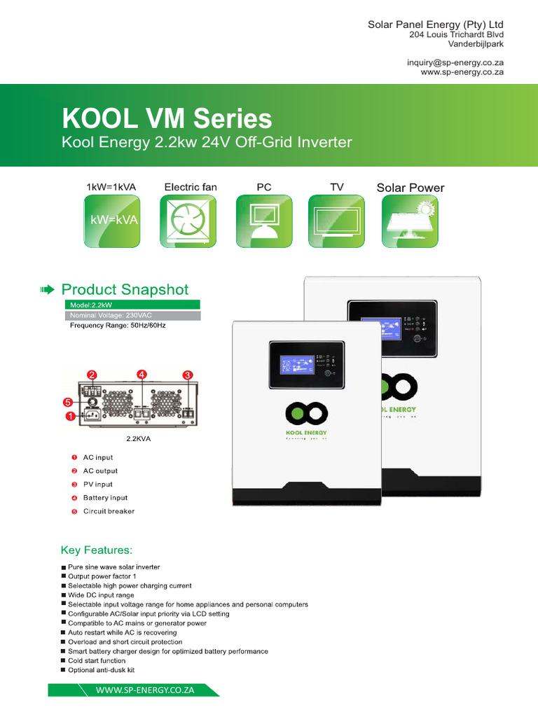 Kool Energy Inverter Overview | PDF