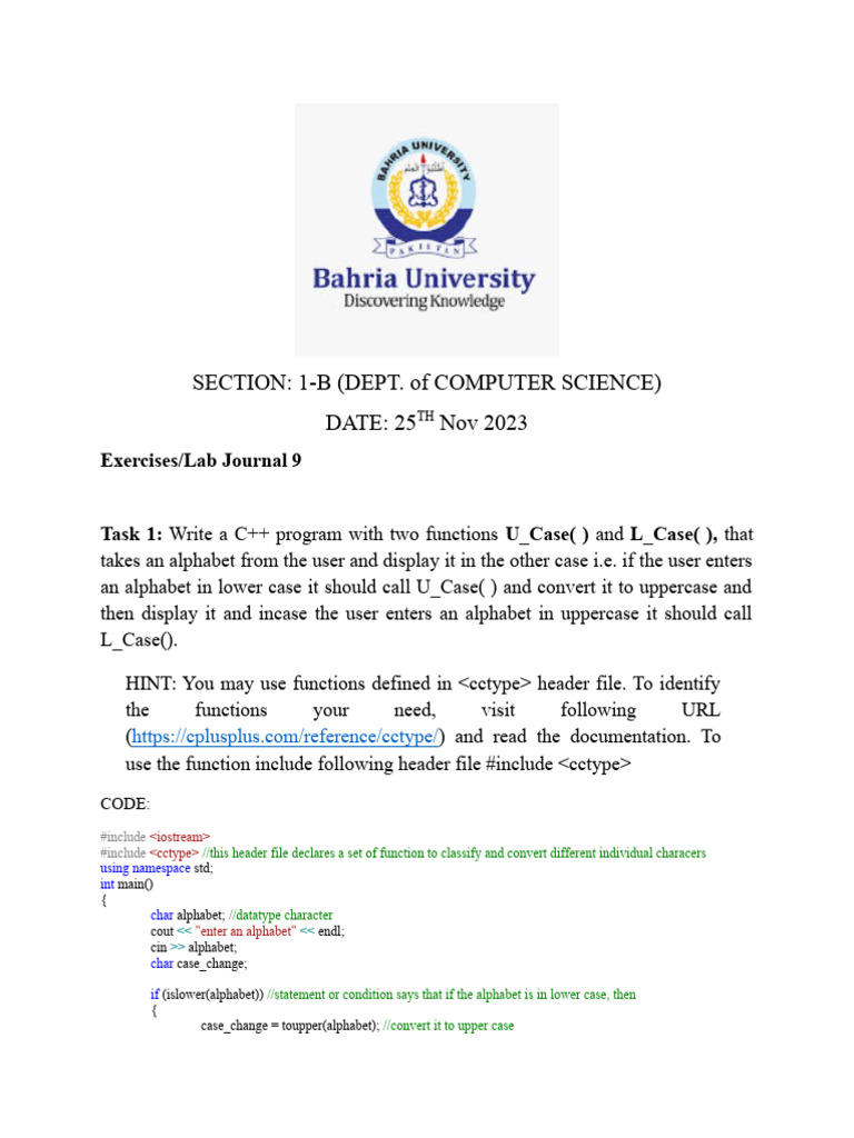 Computer Programming Solved C++ Basics | PDF