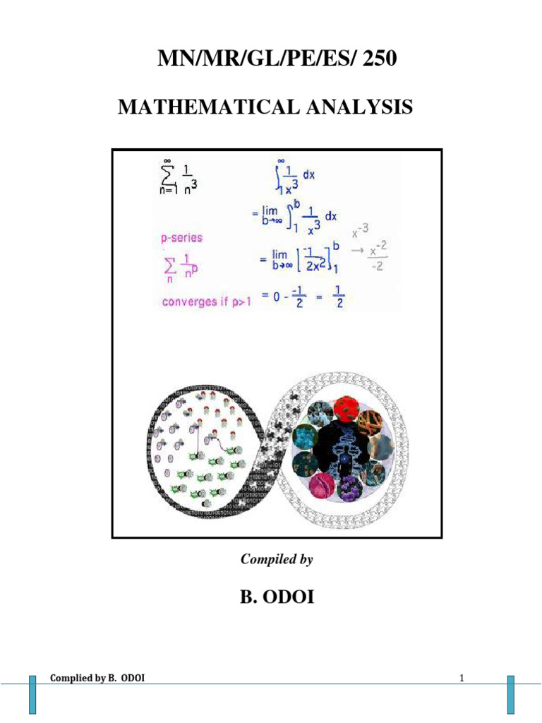 Maths Analysis 250@sir Johnson | PDF | Limit (Mathematics) | Sequence