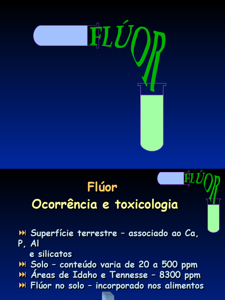 Flúor: Ocorrência, Efeitos e Toxicidade | PDF | Flúor
