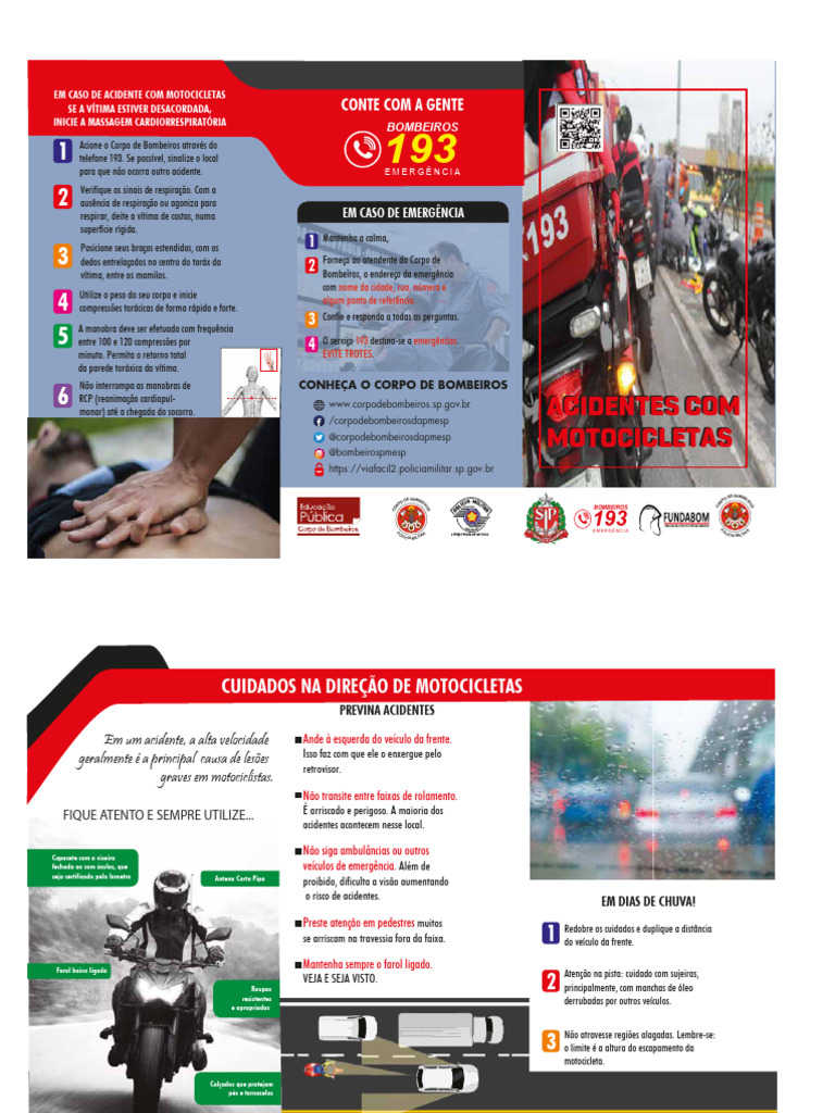 Como Proceder em Acidente de Moto | PDF | Reanimação cardiopulmonar ...