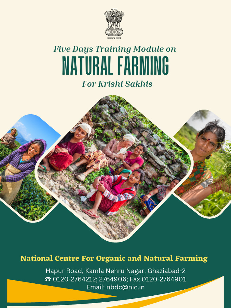 Natural Farming Training Module Guide | PDF | Soil | Agriculture
