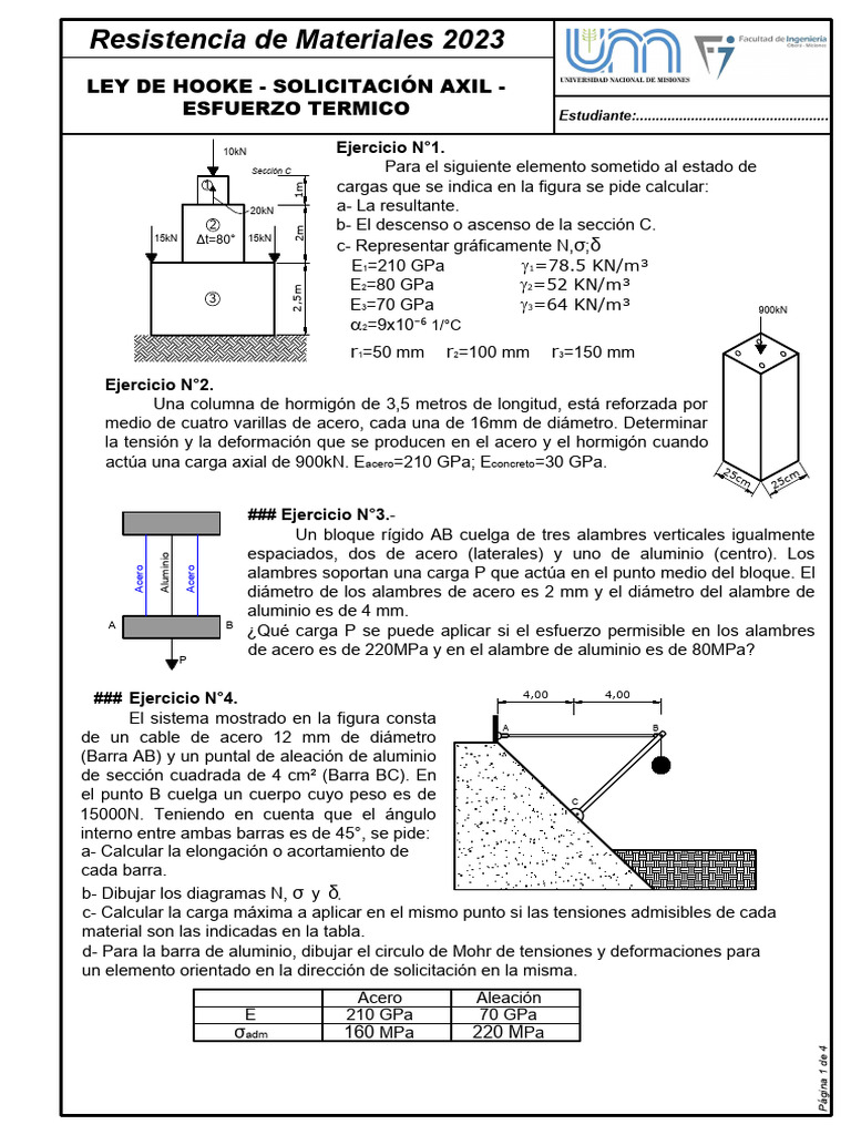 03 TP Solicitación Axil 2023 | PDF | Estrés (Mecánica) | Resistencia de ...