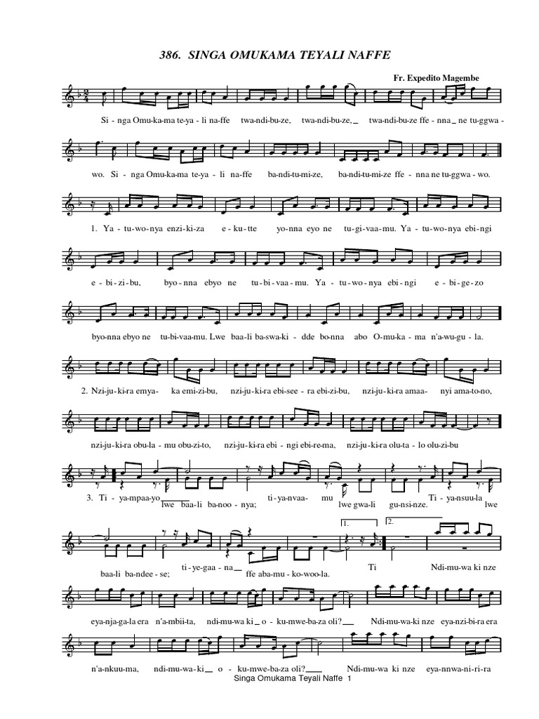 Luganda Hymn of Praise | PDF